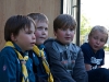 Scouter som har blivit pantade i bollen i burken
